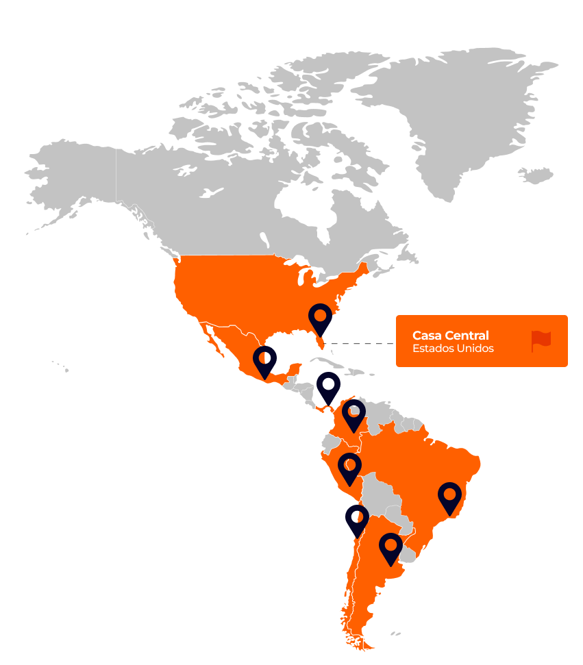 mapa de presencial global de newtech group