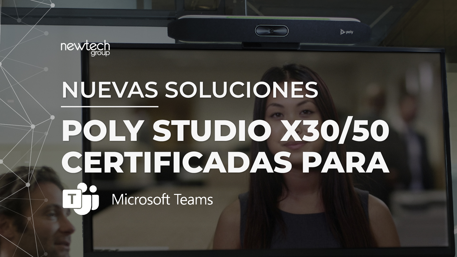 Soluciones Poly Studio X30/50 certificadas para Microsoft Teams Rooms