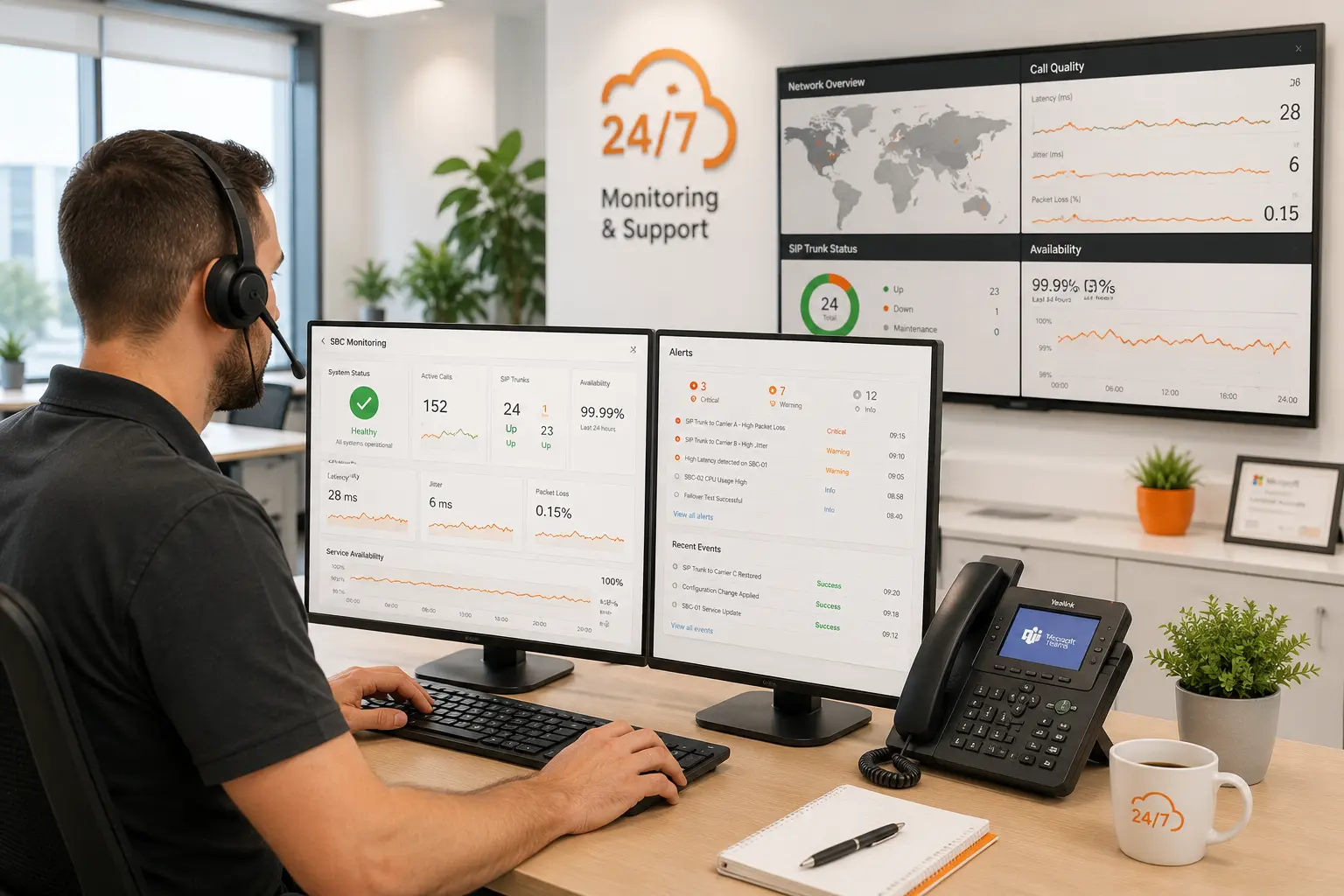 24/7 SBC Monitoring and Support