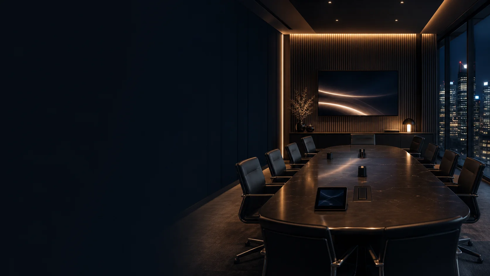 Sala de directorio de una entidad financiera